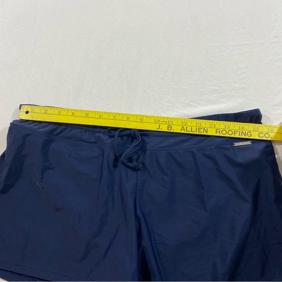 ZeroXPosur Shorts Woman 16 Athletic swim shorts blue lined elastic waist hybrid - Picture 6 of 7